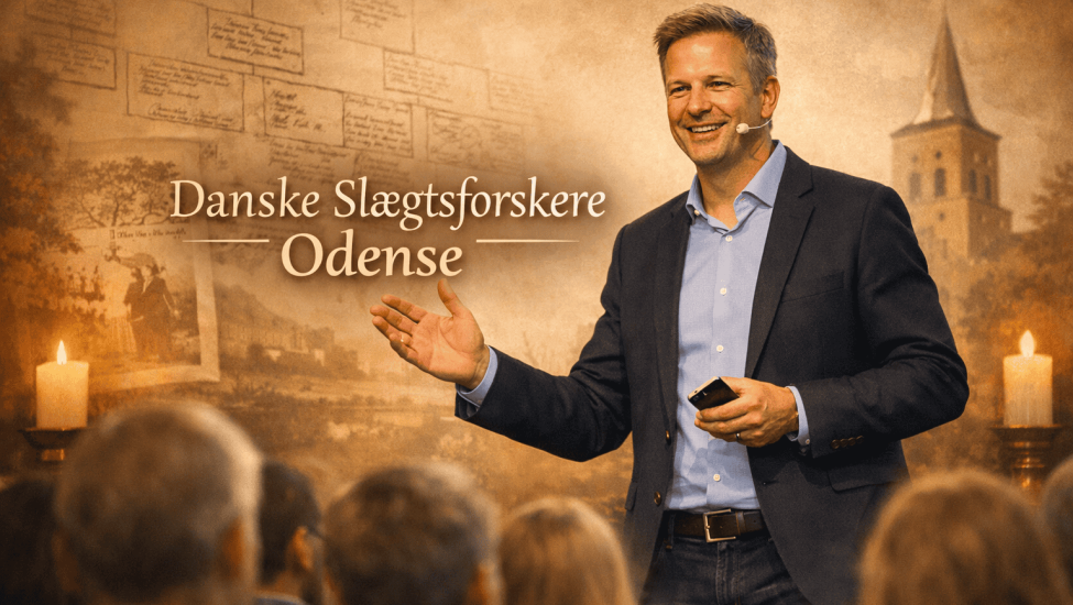 Foredrag om slægtsforskning med fokus på Odense.